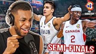 Pro Basketball Player Reacts to Canada vs Serbia World Cup Game | FIBA World Cup Semi-Finals