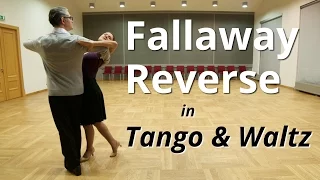 Fallaway Reverse in Tango and Waltz | Ballroom Dance Figures