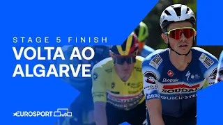 MOUNTAINTOP FINALE 🔥 | Stage 5 Finish Volta ao Algarve 2024 | Eurosport Cycling