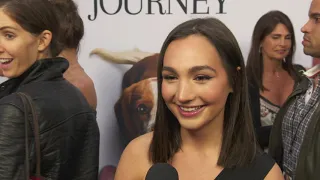 Emily Bear arrives at the "A dog's Journey"  Premiere