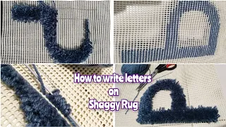 DIY SHAGGY RUG | How to make letters/words on shaggy rug |