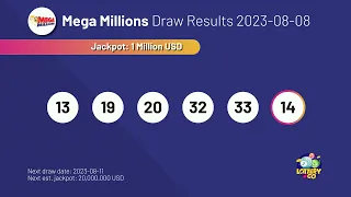 2023-08-08 Mega Millions Lottery Results & Winning Numbers