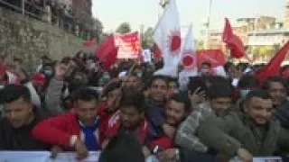 Thousands rally to show support for Nepal’s PM