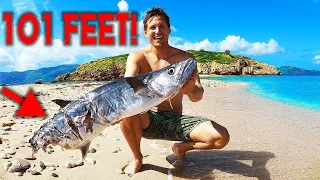 HUGE Barracuda DESTROYS my Catch! (Off REMOTE Islands)