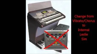 Hammond XE200 Internal Leslie Sim/Ventilator comparison