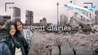 FIRST TIME IN KOREA 🇰🇷✈️ travel day, convenience store run, chatty grwm | seoul diaries pt. 1