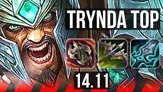 TRYNDAMERE vs AATROX (TOP) | 9 solo kills, Legendary, Rank 9 Trynda, 17/4/5 | BR Grandmaster | 14.11