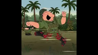 joe swanson screaming as his legs are shot off in war