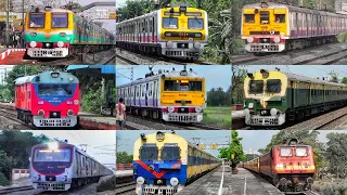 [ 9 in 1] Different Generations Multi Coloured Beautiful Livery EMU-MEMU Trains | Indian Railways