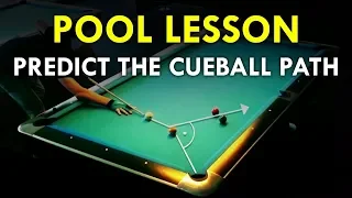 Pool Lesson | Calculate The Cue Ball Path Using The Tangent Line