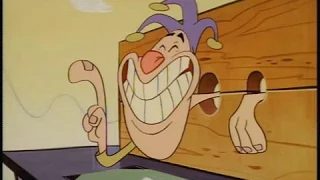 Ren & Stimpy - Man-eating Village Idiot hurts self