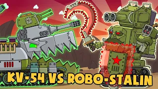 Chinese KV-54 VS Robo-Stalin - Cartoons about tanks