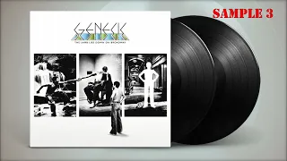 Listen to 8 different Vinyl LP pressing of GENESIS - The Lamb Lies Down On Broadway .