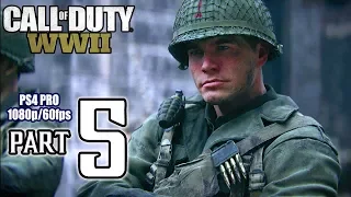 Call Of Duty: WORLD WAR II Walkthrough PART 5 (PS4 Pro) No Commentary @ 1080p (60ᶠᵖˢ) HD ✔