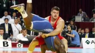 Mijain Lopez Nunez wins  120kg wrestling Gold Medal 2012 London Olympics