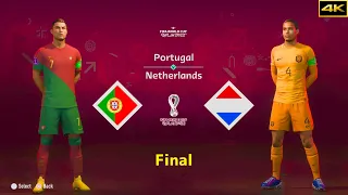 FIFA 23 | PORTUGAL vs. NETHERLANDS | RONALDO vs. VAN DIJK | FIFA WORLD CUP FINAL | [4K]