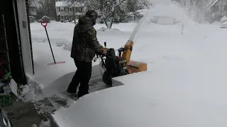 Snowblowing After Buffalo Storm