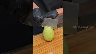 Amazing Guava Fruit Cutting Skills - Taiwanese Street Food