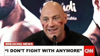 "I DON'T FIGHT WITH ANYMORE" Tyson Fury Drops BOMBSHELL Retirement Announcement After Usyk Victory