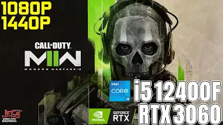 Call of Duty: Modern Warfare 2 | i5 12400F + RTX 3060 | 1080p, 1440p benchmarks!