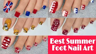Best summer foot nail art 2022 || Beautiful feet nail designs compilation || Nail delights💅