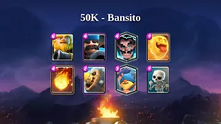 50K - Bansito | Royal Giant deck gameplay [TOP 200] | August 2020
