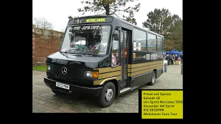 Route Visual | Fun Beast! Preserved Mercedes 709D Alexander Sprint Minibus 572 G572PRM in Whitehaven