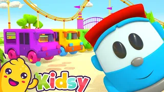 Sing with Leo the Truck the Buses Song | KIDSY Happy Songs for Kids