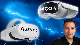 QUEST 2 VS PICO 4 THROUGH-THE-LENS COMPARISON - Godrays, Visuals, Colors & Passthrough!