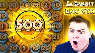 INSANE 500X COIN On LE BANDIT!! (HUGE WIN)