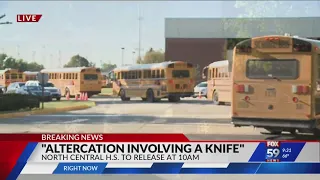 Altercation involving knife at North Central High School