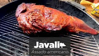 Caçada de javali - Assado americano.