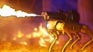 new flame thrower robot just dropped