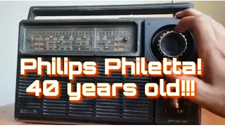 Philips Philetta Radio 40 years old! Still in working condition.