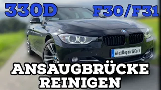 BMW 330d F30/F31 N57 Motor 258PS | Ansaugbrücke reinigen 335d 430d 435d 530d 535d 630d 635d 730d