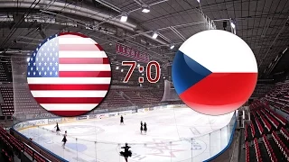 IIHF WJC 2016 | USA - Czech Republic | 7:0 | Highlights