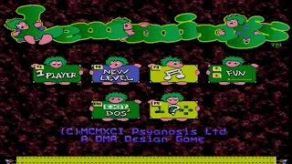 Lemmings Level 1: Just Dig! PC MS-DOS 1991 Gameplay [60 FPS] 720HD
