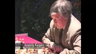 Karpov beaten by a 13-yr-old Magnus Carlsen