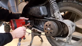 How to change out your variator weights clutch and torque springs