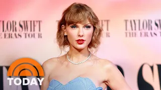 See Taylor Swift step out at 'Eras Tour' movie premiere