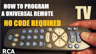 How to program a universal TV remote control, no code required