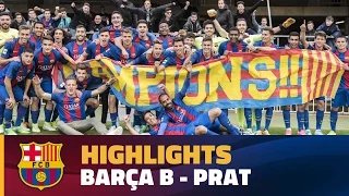[HIGHLIGHTS] FUTBOL (2AB):  FC Barcelona B – Prat (2-0)