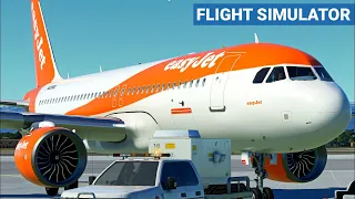 Microsoft Flight Sim 2020 EGAA-EGCC Easyjet A320 NEO