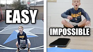 EASY to IMPOSSIBLE Trick Shot Challenge