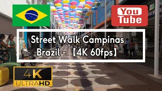 🇧🇷 Virtual Street Tour Campinas - Brazil - 【4K 60fps】