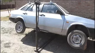 СДЕЛАНО В ЧЕЧНЕ 16. Авто подъемник своими руками. MADE IN CHECHNYA 16. Auto lift with own hands