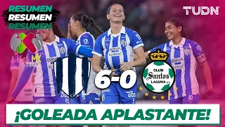Resumen y goles | Monterrey 6-0 Santos | Liga Mx Femenil-CL2024 J9 | TUDN