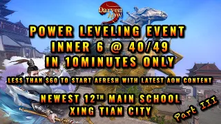 Age of Wushu | 九阴真经【4K60FPS】Power-Leveling the NEWEST 12th Main School - Xing Tian City