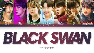 BTS BLACK SWAN Lyrics (방탄소년단 BLACK SWAN 가사) [Color Coded Lyrics/Han/Rom/Eng]