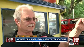 Witness describes 'freak' helicopter accident that killed pickup truck passenger